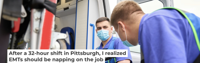 The reality of EMS work is that most paramedics and emergency medical technicians work 12-, 24-, and 48-hour shifts. Svitlana Hulko/iStock Collection/Getty Images Plus